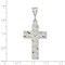 Sterling Silver Nugget Cross Pendant Charm Jewelry 46mm x 22mm